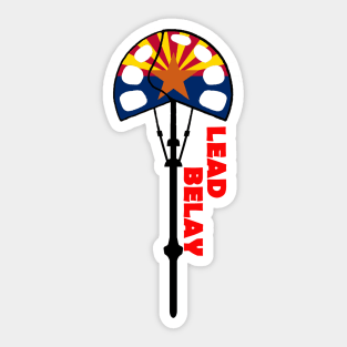 Lead Belay Arizona Sticker